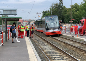Přerušení tramvajového provozu ve Strašnicích