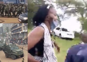 Prezidentské volby v Ugandě. Armáda tady svlékla manželku oponenta, armáda je i v ulicích