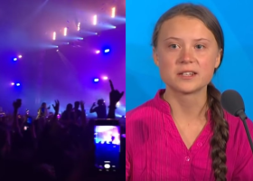 Emotivní projev aktivistky Grety Thunbergové zakomponoval umělec Fatboy Slim do své skladby