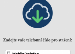 Po zadání loginu a hesla na Facebook, se otevře žádost o mobilní telefon