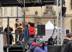 Demonstrace iniciativy Chcípl pes
