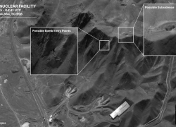 Zasažená místa v Íránu americkými bombardéry