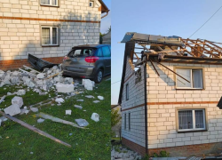 Dům, na který na polském území dopadl dron