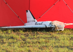 Dron, který dopadl na území Polska