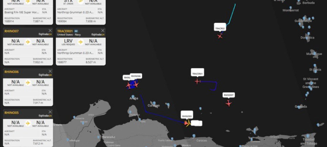 Americká armáda demonstruje sílu u Venezuely: bombardér i špičkové hlídkové letouny nad Karibikem