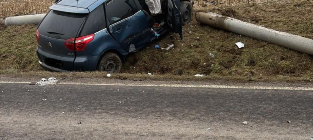 Tragická nehoda u Kestřan: řidička narazila do sloupu elektrického vedení a zemřela na místě